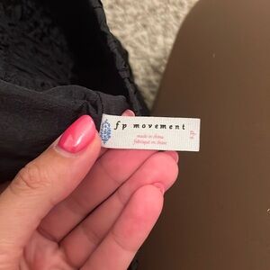 free people shorts in black